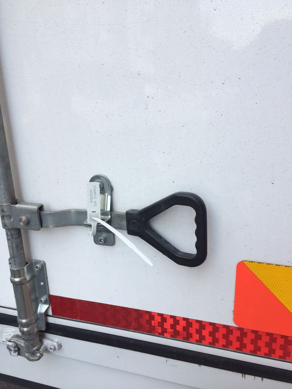 UNI412 security seal on a truck