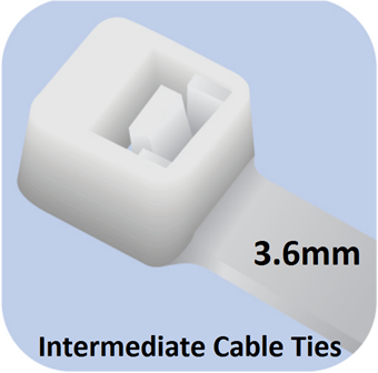 Picture of Intermediate Cable Ties (3.6mm width)