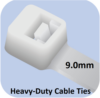 Picture of Heavy-Duty Cable Ties (9mm width)