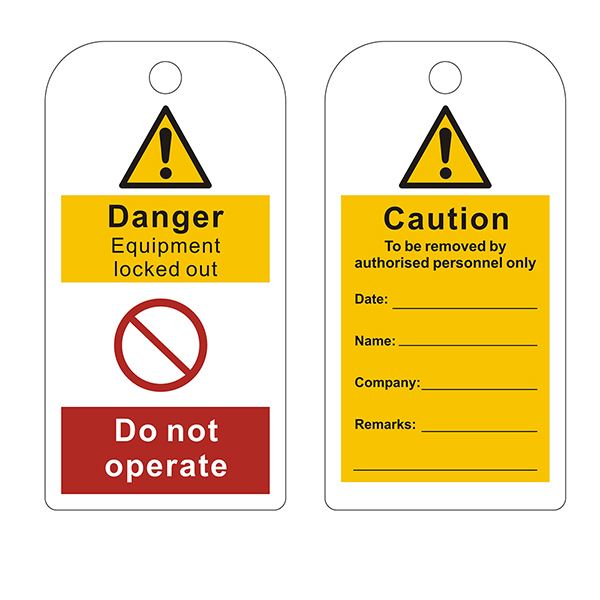 Picture of Safety Warning Tag - Equipment Locked Out