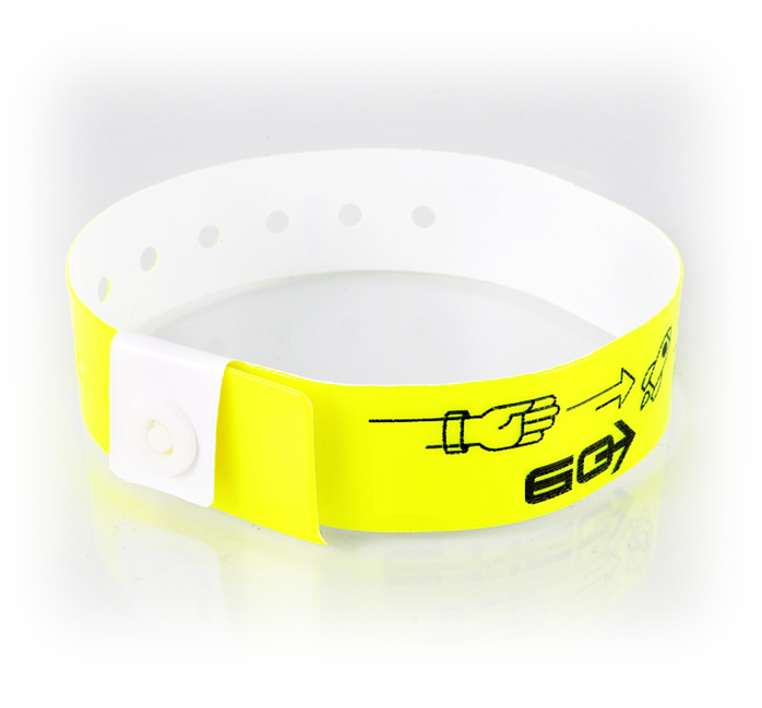 Picture of Customised L-Shaped Vinyl Wristbands