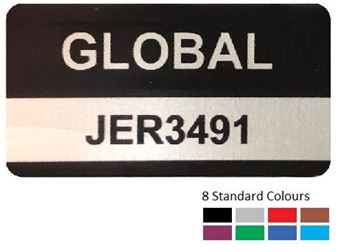 Picture of Anodised Aluminium Asset Labels