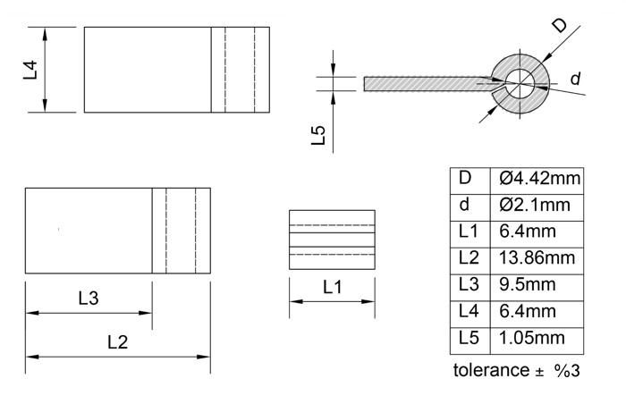 Picture of 6mm Flag Ferrules