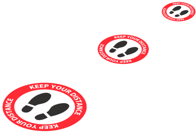 Picture of Social Distance Floor Stickers