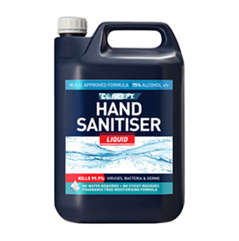 Picture of WHO formulation 75% alcohol liquid hand sanitiser