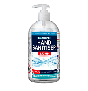 Picture of WHO formulation 75% alcohol liquid hand sanitiser