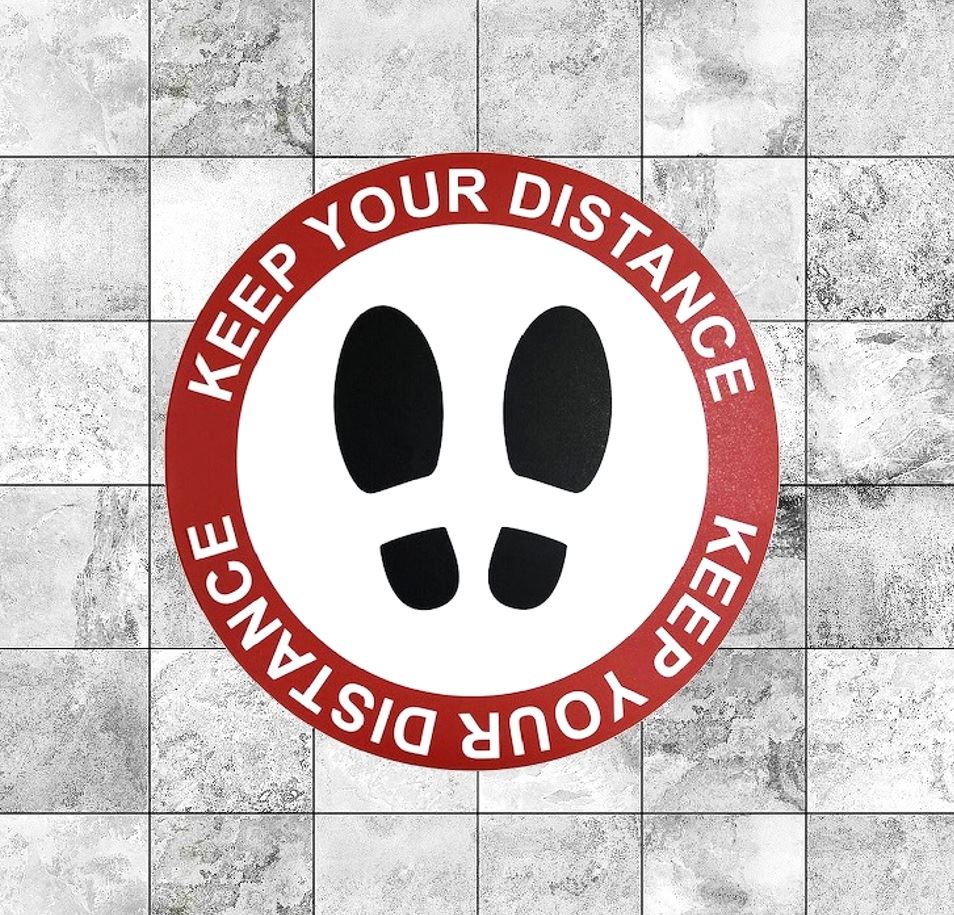 Picture of Social Distance Floor Stickers