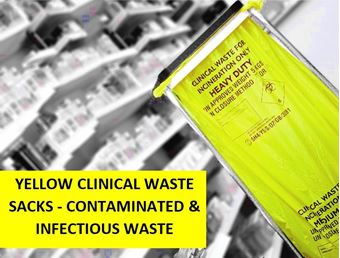 Picture of Yellow Clinical Waste Sacks