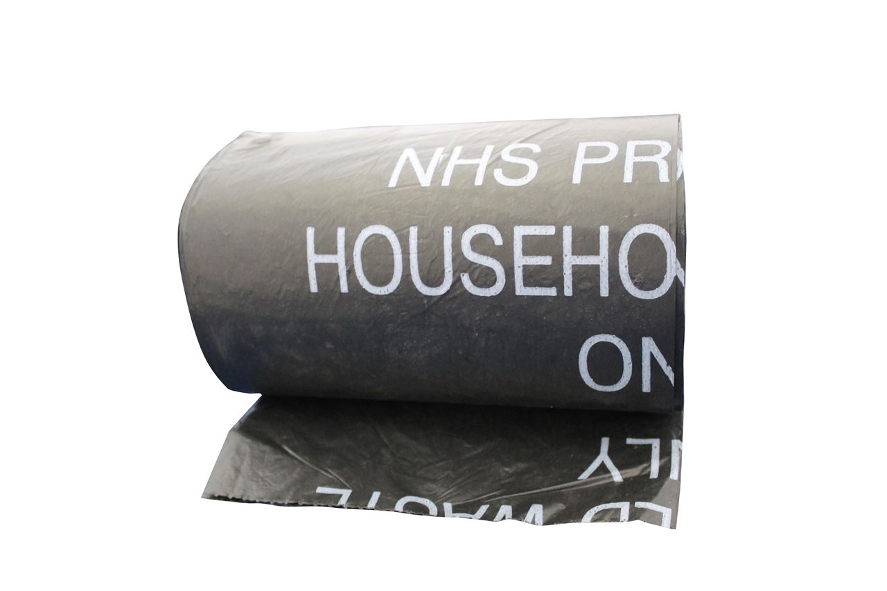 Picture of Clear and Black Domestic Waste Sacks