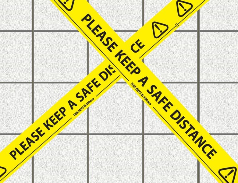 Picture of Social Distancing Warning Tape