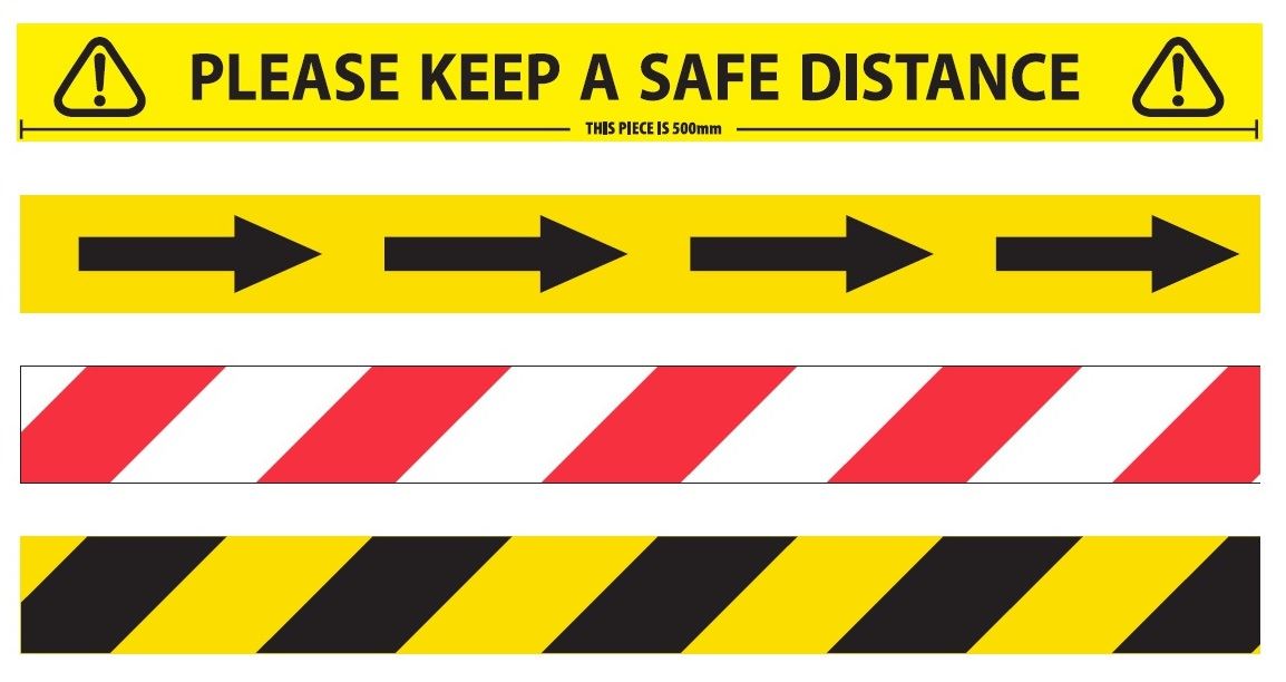 Hazard Warning Floor Tape. Universeal UK