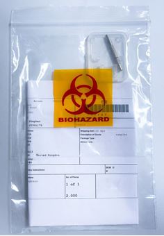 Picture of SecureLab Biohazard Bags with Document Pouch, 152x140mm