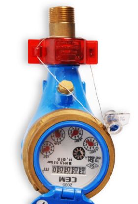 Valve Lockout connector on valve with security seals