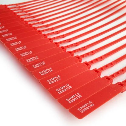Printed cable tie with flag