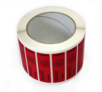 Security labels on roll