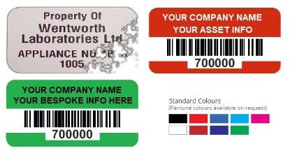 Vinyl Destructible security labels print options