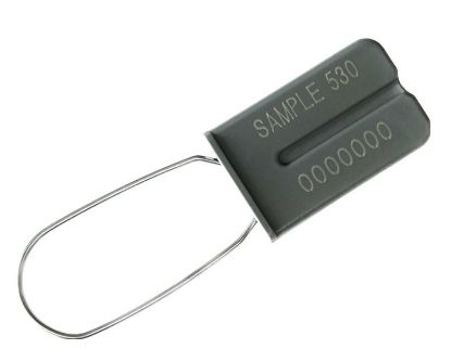 padlock seal  with numbers in grey