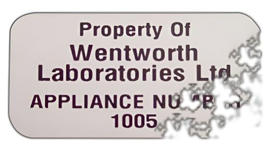 Vinyl destructible security label fragramenting into small pieces