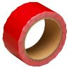 Red plain security tape