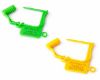 Yellow and green padlock seals