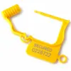 Plastic yellow padlock seals	