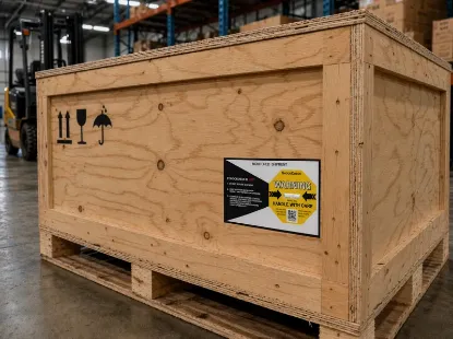 Impact indicator on an export case