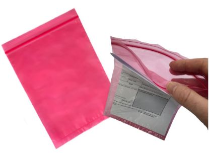 Specimen bags- urgent red-tinted