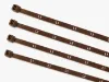 Brown L1 printed phase marking cable ties for electrical installations