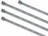 Silver grey L3 printed phase marking cable ties for three phase wiring