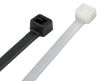 Black and natural plain nylon cable ties