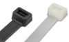 Black and natural heavy-duty nylon cable ties