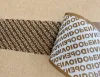 Paper security tape sealed on carton