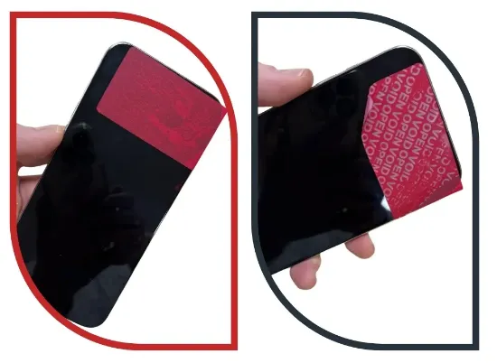 No photo camera security labels