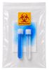 Biohazard bags with absorbent pads