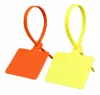Orange and yellow marker ties with extra-large identification flags