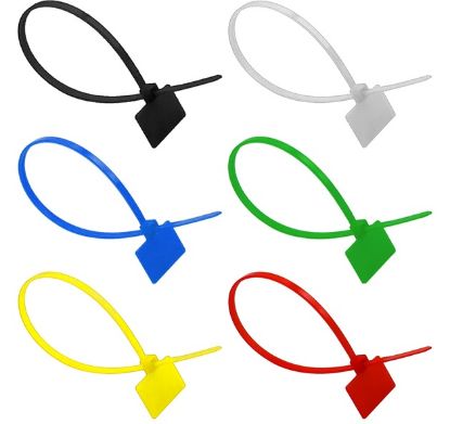 Nylon marker cable ties in black, white, red, blue, green and yellow