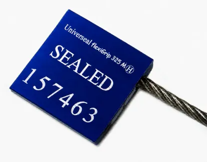 Blue ISO17712 cable seals
