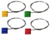 Extra long cable seals - blue, red, yellow and green