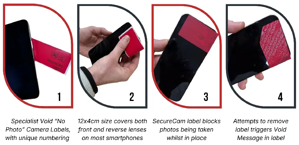 SecureCam No Photography Labels | Camera seal | Tamper-evident ...