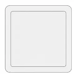 UVRTAG3 square RFID cable tie tag technical diagram